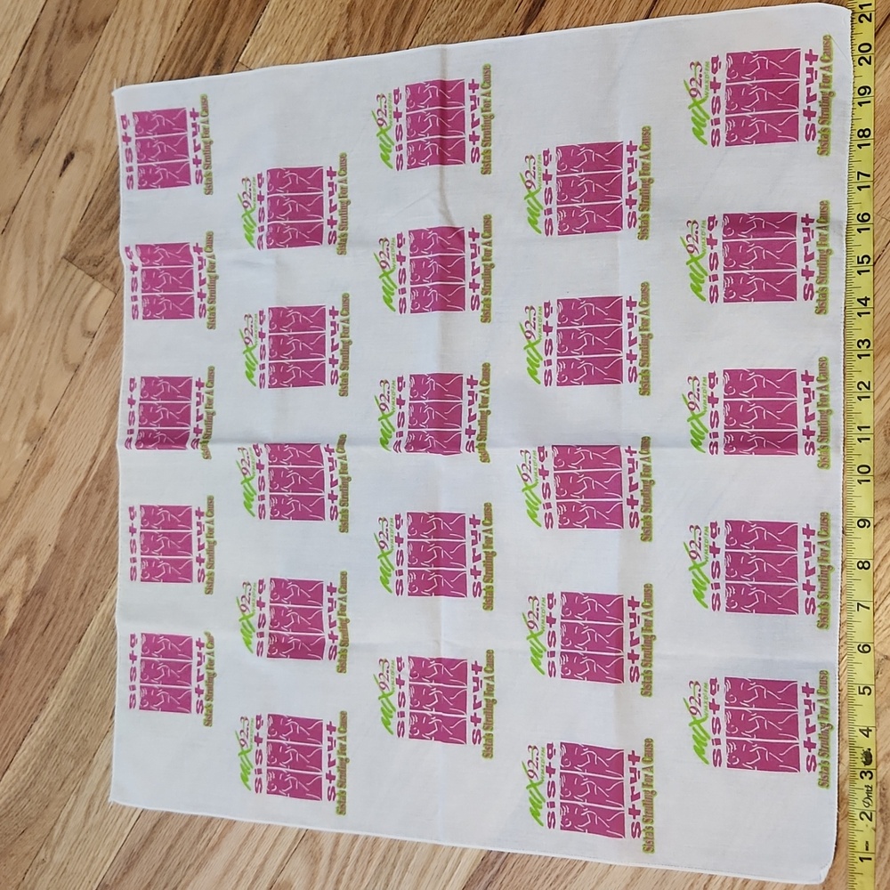 Pink and Green Breast Cancer Awareness Bandana